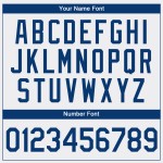 Maillot de baseball blanc authentique personnalisé Royal