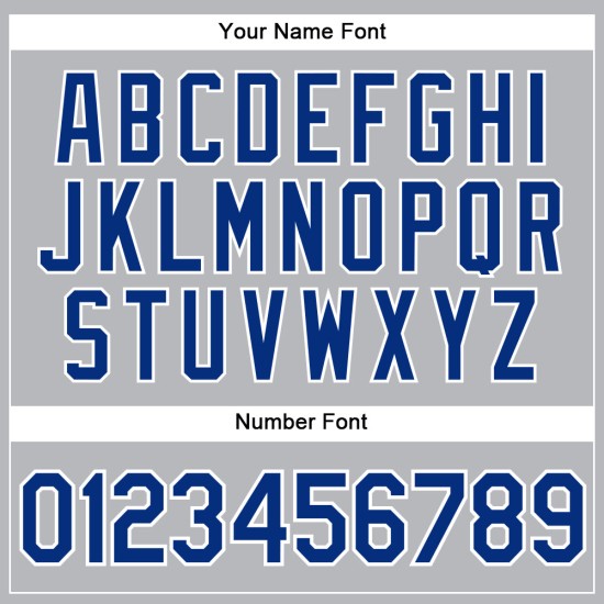 Maillot de baseball gris personnalisé Royal Authentic à rayures blanches