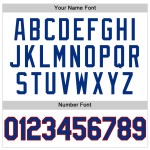 Maglia da baseball personalizzata autentica Royal-Red White Throwback