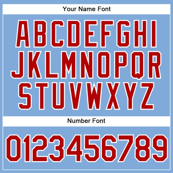 Maillot de baseball bleu authentique rouge-blanc personnalisé léger