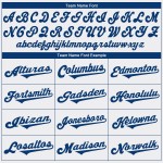 Maillot de baseball blanc authentique personnalisé Royal