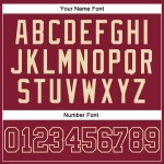 Maglia da baseball autentica Crimson personalizzata Crimson-Crema Maglia da baseball autentica Crimson personalizzata Crimson-Crema