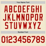 Maillot de baseball personnalisé rouge et blanc rétro crème authentique