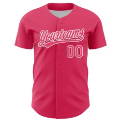 Maglia da baseball personalizzata per San Valentino, con cuore autentico rosa e bianco, 3D