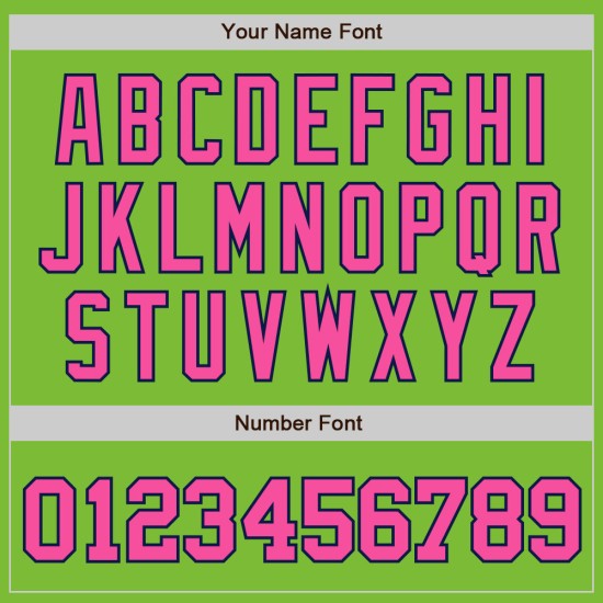 Maillot de baseball authentique rose-vert marine fluo personnalisé Maillot de baseball authentique rose-vert marine fluo personnalisé