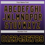 Maillot de baseball tendance violet délavé, personnalisé, noir et or, authentique Maillot de baseball tendance violet délavé, personnalisé, noir et or, authentique